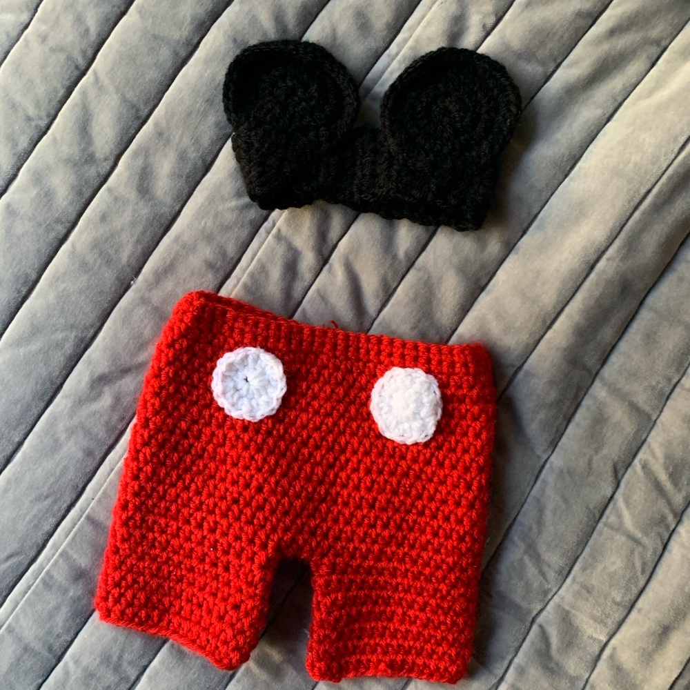 Crochet Mickey Costume Set - Picture 2 of 2